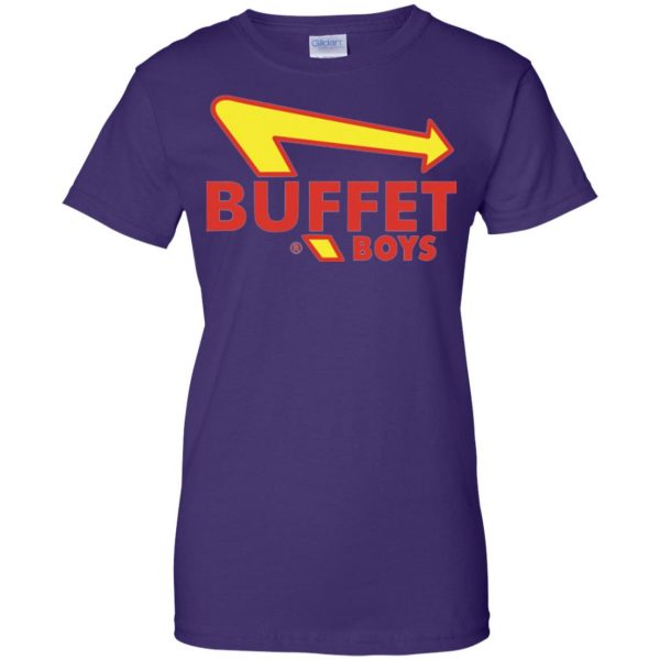 buffet boys womens t shirt - lady t shirt - purple