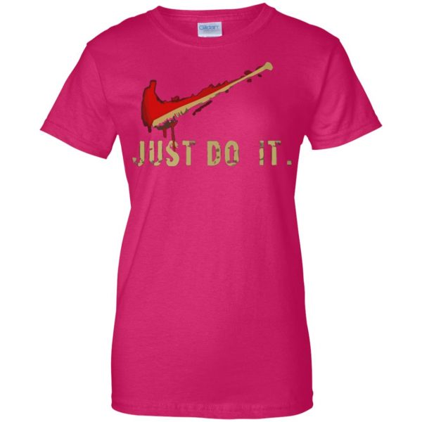negan just do it womens t shirt - lady t shirt - pink heliconia