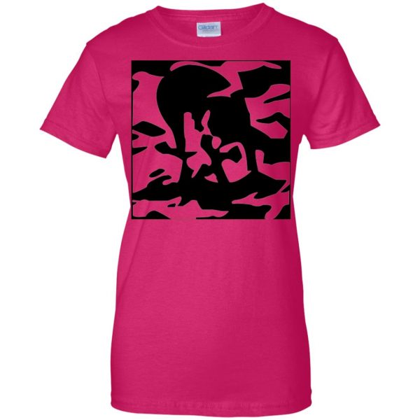 funyarinpa womens t shirt - lady t shirt - pink heliconia