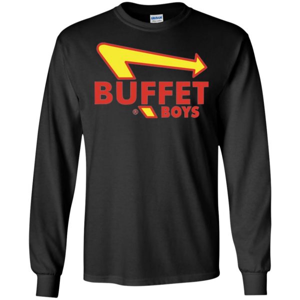 buffet boys long sleeve - black