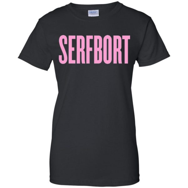 serfbort womens t shirt - lady t shirt - black
