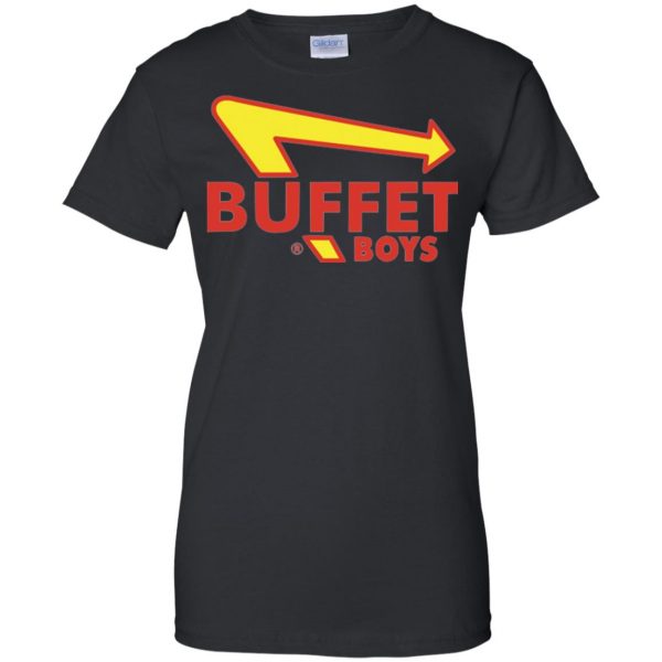 buffet boys womens t shirt - lady t shirt - black