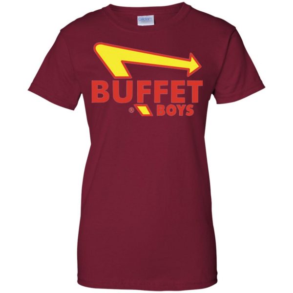 buffet boys womens t shirt - lady t shirt - pink cardinal