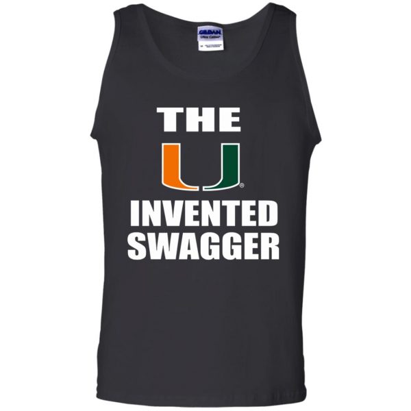 the u invented swagger tank top - black