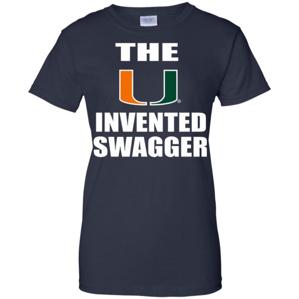 the u invented swagger womens t shirt - lady t shirt - navy blue