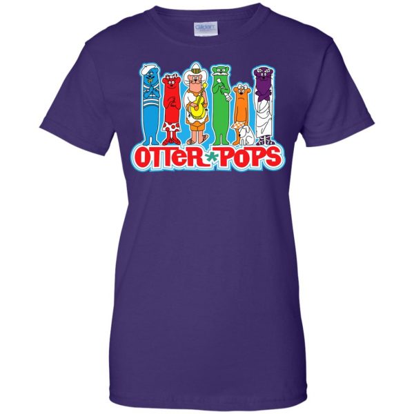 otter pop womens t shirt - lady t shirt - purple