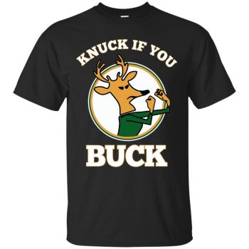 knuck if you buck shirt - black