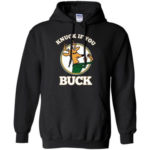 knuck if you buck hoodie - black