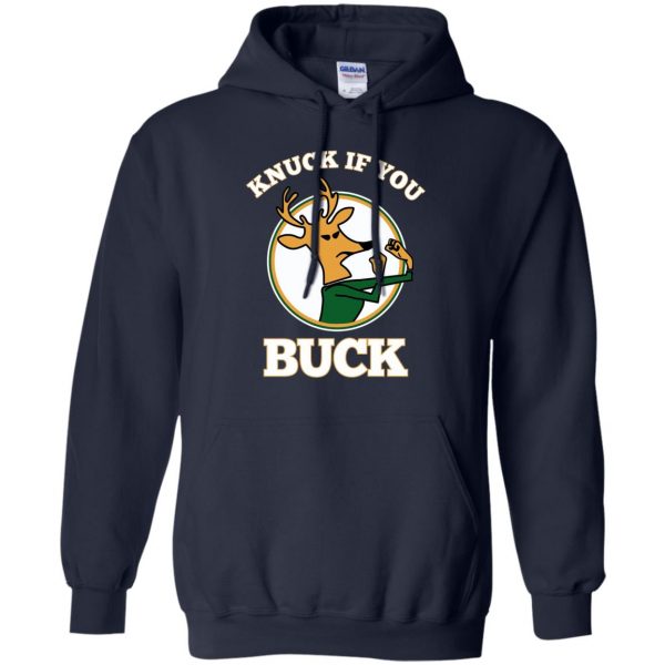 knuck if you buck hoodie - navy blue