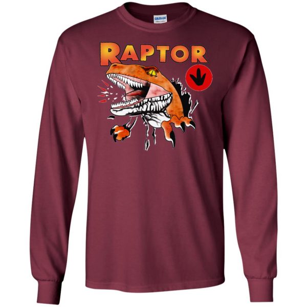 ghost world raptor long sleeve - maroon