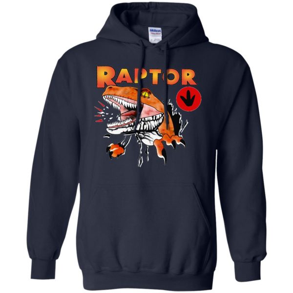 ghost world raptor hoodie - navy blue