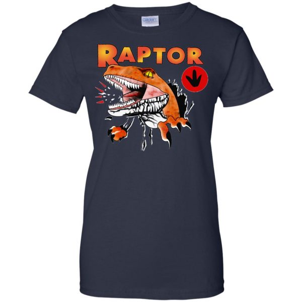 ghost world raptor womens t shirt - lady t shirt - navy blue