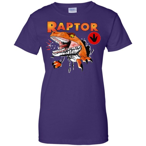 ghost world raptor womens t shirt - lady t shirt - purple