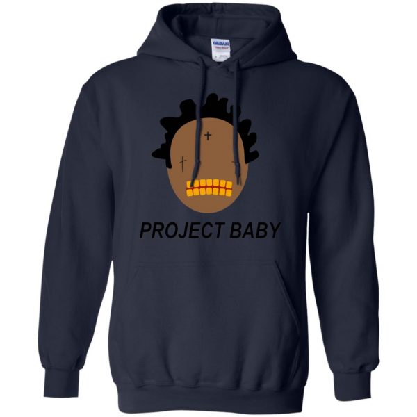 kodak black project babys hoodie - navy blue