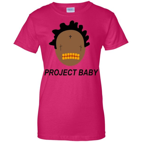 kodak black project babys womens t shirt - lady t shirt - pink heliconia