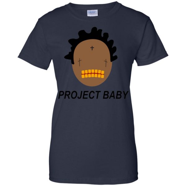 kodak black project babys womens t shirt - lady t shirt - navy blue