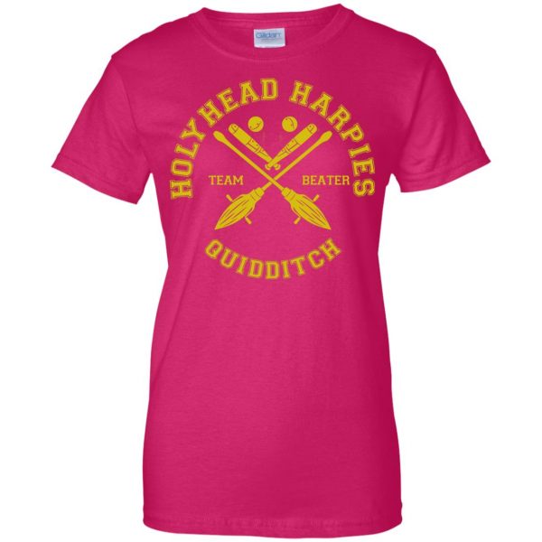 holyhead harpies womens t shirt - lady t shirt - pink heliconia