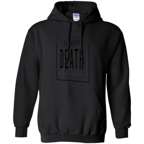 government plates hoodie - black