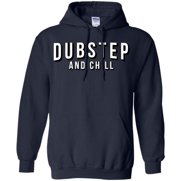 dubstep and chill hoodie - navy blue