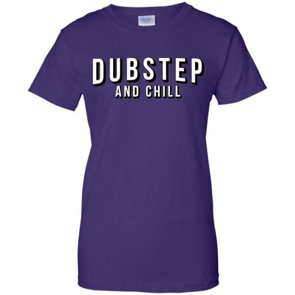 dubstep and chill womens t shirt - lady t shirt - purple