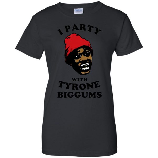 dave chappelle tyrone biggums womens t shirt - lady t shirt - black