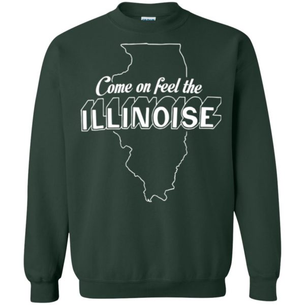come on feel the illinoise sweatshirt - forest green