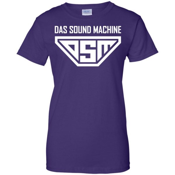 das sound machine womens t shirt - lady t shirt - purple