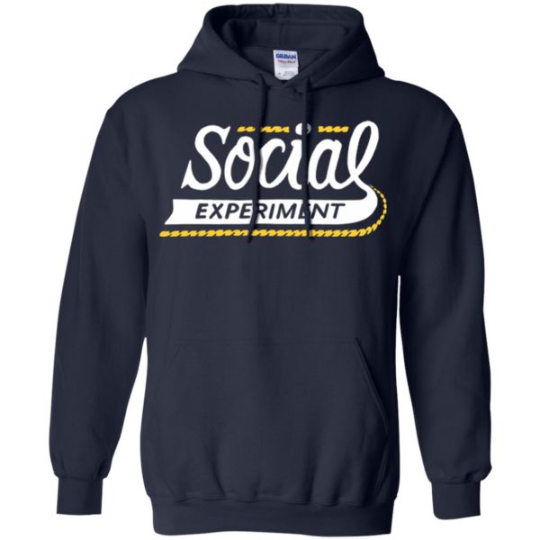social experiment hoodie - navy blue