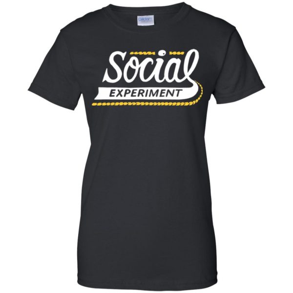 social experiment womens t shirt - lady t shirt - black