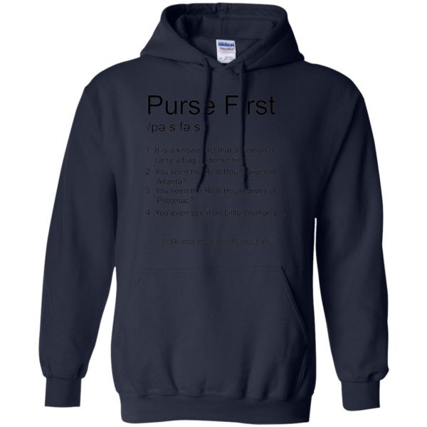 purse first hoodie - navy blue