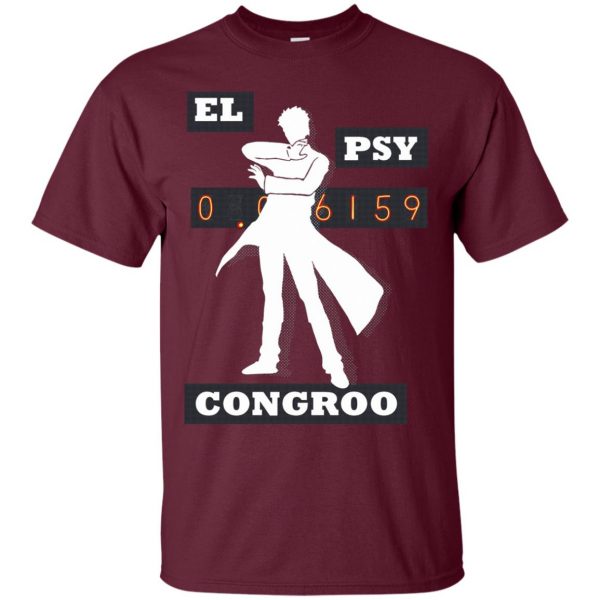 el psy congroo t shirt - maroon