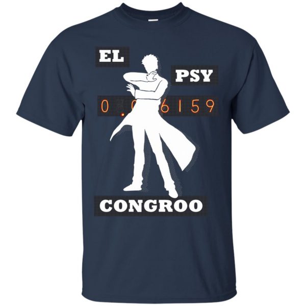 el psy congroo t shirt - navy blue