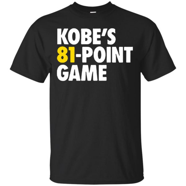 kobe 81 points shirt - black