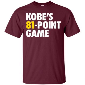 kobe 81 point t shirt