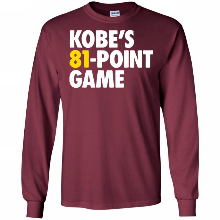 kobe 81 point game shirt