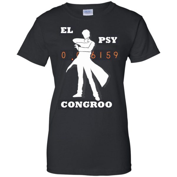 el psy congroo womens t shirt - lady t shirt - black