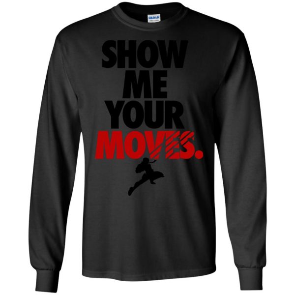 show me your moves long sleeve - black