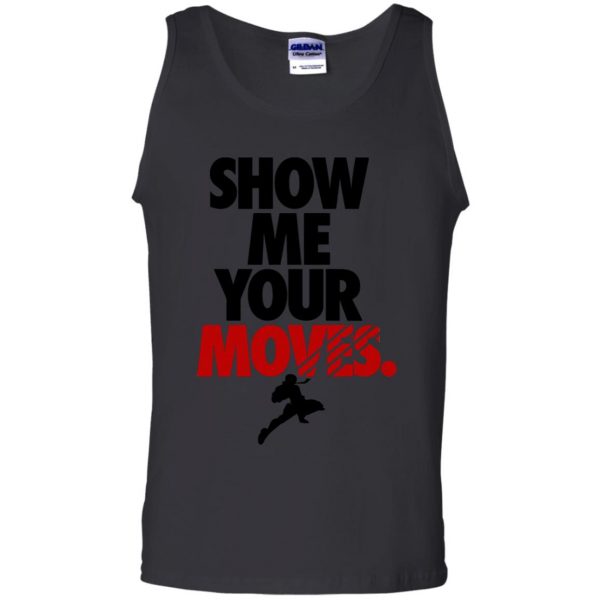 show me your moves tank top - black