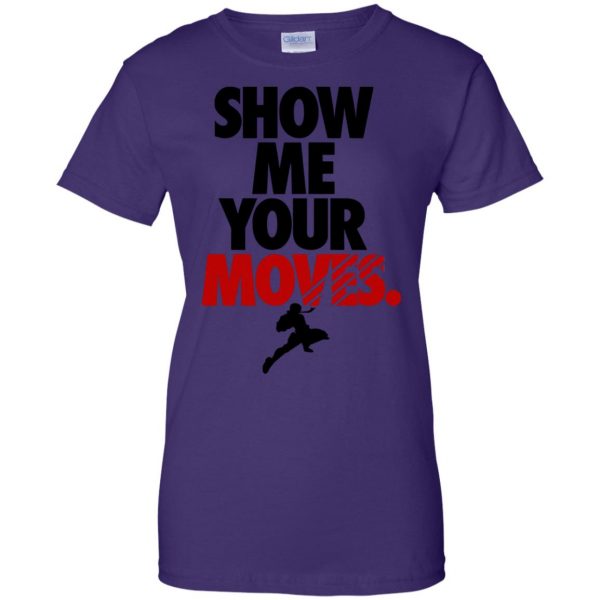 show me your moves womens t shirt - lady t shirt - purple