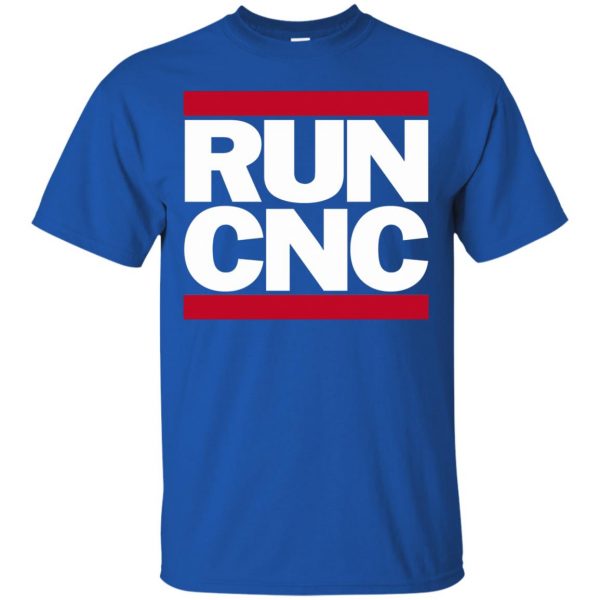 run cnc t shirt - royal blue