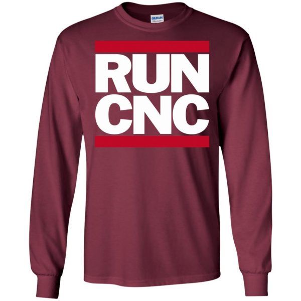 run cnc long sleeve - maroon