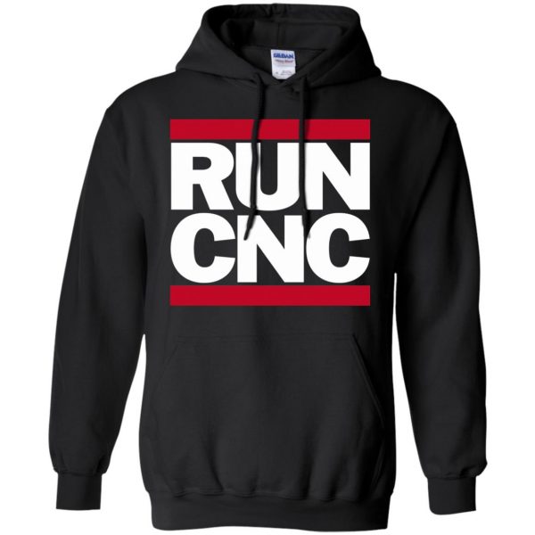 run cnc hoodie - black