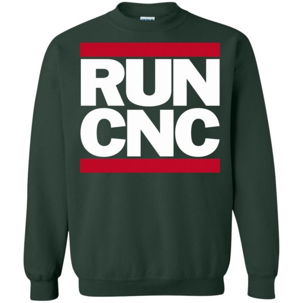 run cnc sweatshirt - forest green