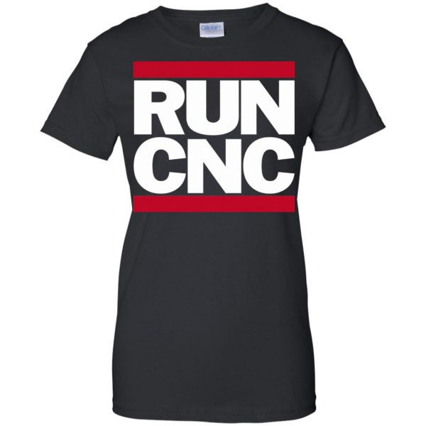 run cnc womens t shirt - lady t shirt - black