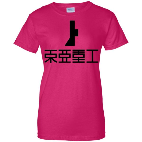 toha heavy industries womens t shirt - lady t shirt - pink heliconia