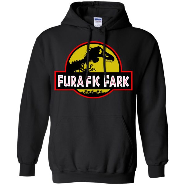 furafic fark hoodie - black