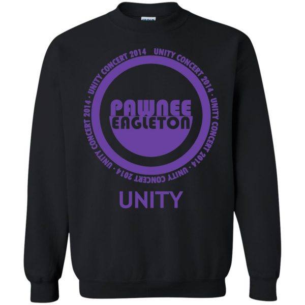 pawnee eagleton unity concert sweatshirt - black