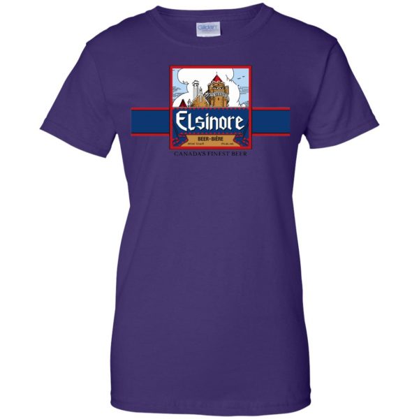 elsinore beer womens t shirt - lady t shirt - purple