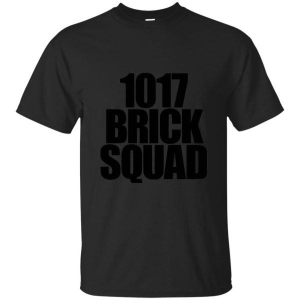 1017 brick squad shirt - black