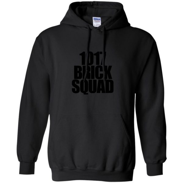 1017 brick squad hoodie - black